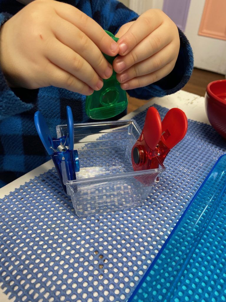 Pegs in the Toddler Room